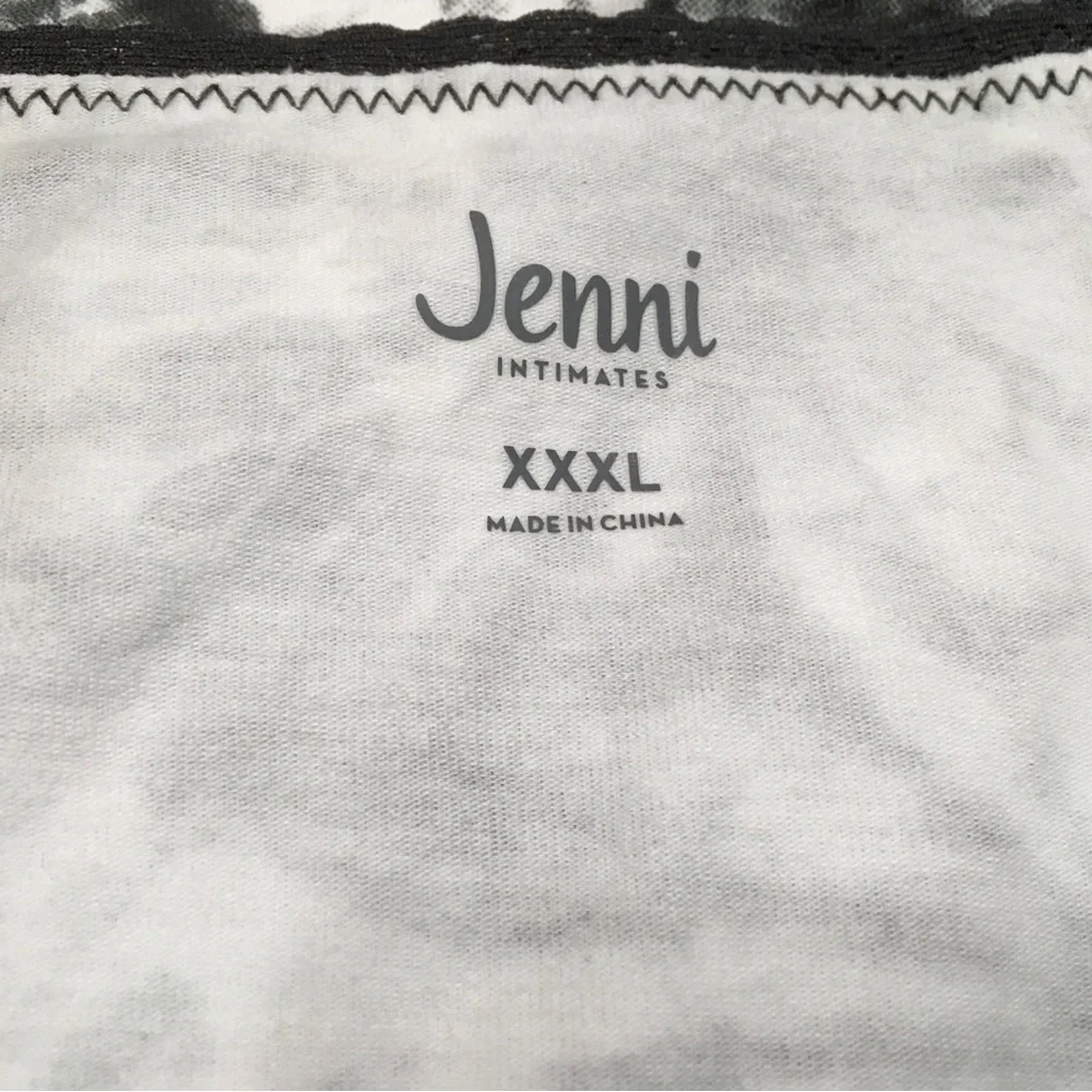 3- Jenni Intimates Women's XXXL Tie Dye Black Underwear Bikini Panty